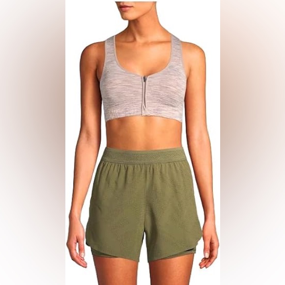 Avia Forest Olive Running Short With Pocket Bike Liner S103-47